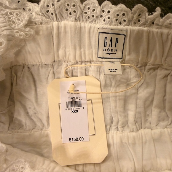 Gap x Doen White Eyelet Button-Front Summer Dress - Picture 7 of 8